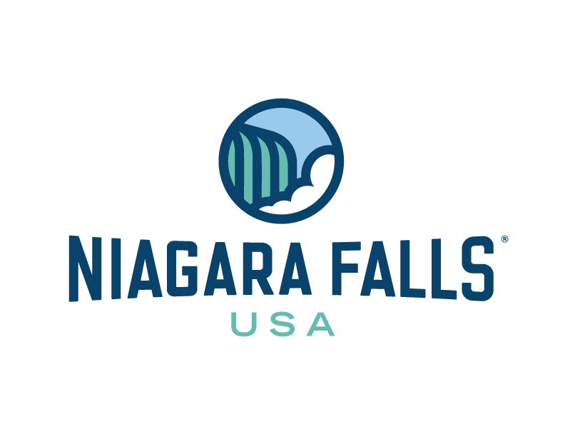 A logo for Niagara Falls USA.